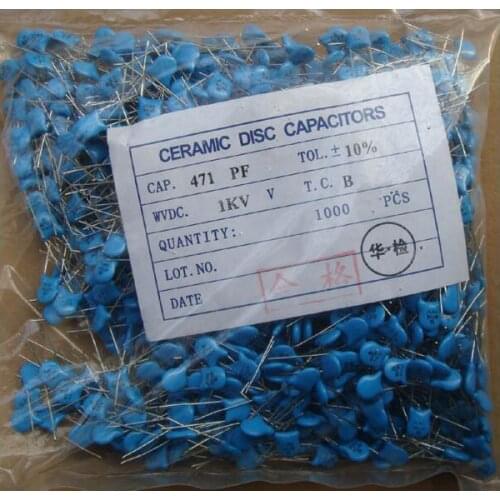 1000V 1KV 100PF 220PF 470PF 680PF 1NF 2.2NF 4.7NF 10NF high voltage ceramic disc capacitor