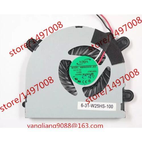 ADDA AB6605HX-J03 DC 5V 0.40A 3-wire C4500 C4800 C5100Q C5500Q Server Laptop Cooling Fan