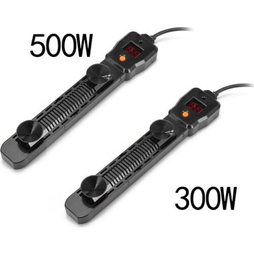 Aquarium Submersible Heater 300/500W Fish Tank LCD Display Digital Adjustable Water Heater Rod Temperature Control Supplies Tool
