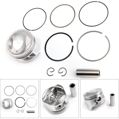 Artudatech Fits For Suzuki DR200SE STD Ø66MM Piston Kit +0.25 +0.50 +0.75 Enlarge Bore Size 12111-42A02-000 12111-42A20-0F0