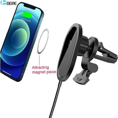 Automatic 15W Magnetic Car Wireless Charger Qi Fast Charging Phone Holder For iPhone 12 Pro Max Mini XS XR X 8 Samsung S20 S10