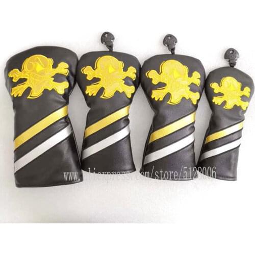 Golf Club Wood Headcovers#1#3#5 cartoon lovely Driver Fairway Woods cover PU Leather Head Covers Set Protector Golf Accessories