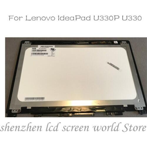 For Lenovo U330 u330u assembly b133xtn01.3 M133NWN1 Lcd Displays with Touch Screen BLACK FRAME