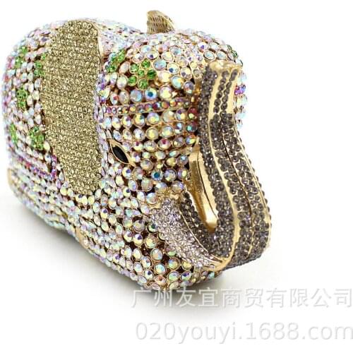 XIYUAN Elegant Evening Dress Bag Crystal Bling Party Clutch Purse Casual Small Bolsas Feminines with Chian Handbag day clutches