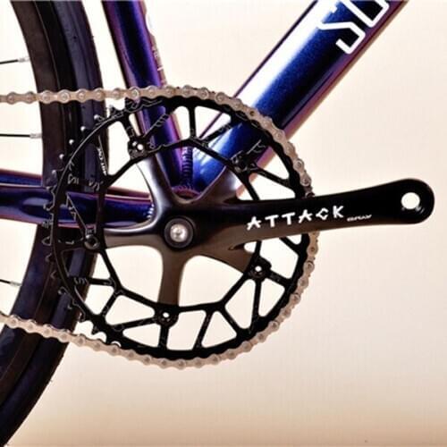 Fixie bike Crankset 165mm Cranks Single Speed bike chainwheel 700C road Bicycle Sprocket Crankset CNC 49T BCD130