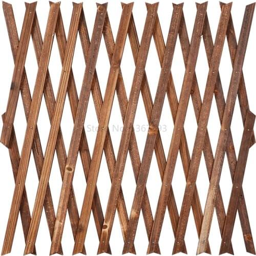 Flexible Solid Wood Fence Enclosure Partition Garden Outdoors Courtyard Balcony Wall Hang Decoration Climb Pergola Grid Bamboo