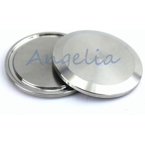 2-1/4"~2-1/2" Stainless Steel Sanitary End Cap Tri Clamp End Pipe Blank Flange OD 77.5mm