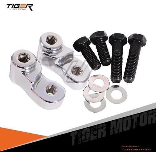 Chrome 1" Motorcycle Rear Lowering Kit Moto Sportster Lowers case for Harley Sportster XL883 XL1200 883 1200 XL 2005-2015