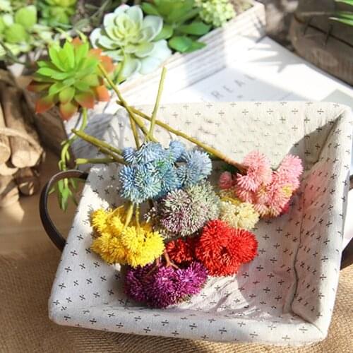 Simulation Succulent Hydrangea Flower 21 cm Silk Artificial Rice Fruit For Wedding Succulent Plants Table Living Room Home Decor