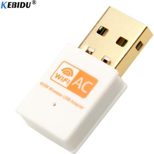 KEBIDU Wireless USB WiFi Adapter 600Mbps wi-fi Antenna PC Network Card Dual Band 2.4+ 5 Ghz usb Lan Ethernet Receiver 802.11ac