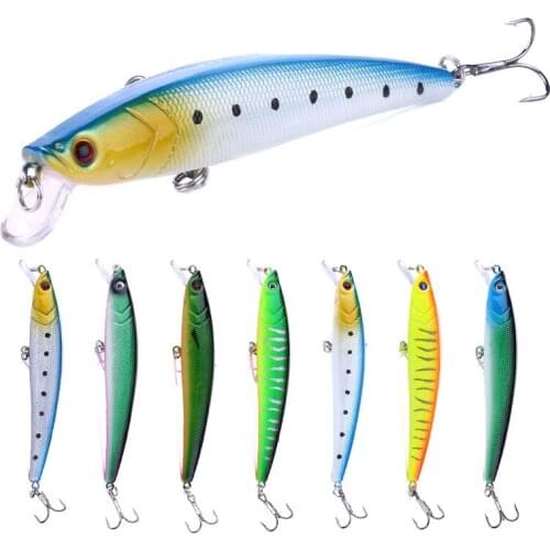 Hot-selling 1PCS 11CM 10.2G minnow Artificial plastic fishing lures,fishing hard bait carp fishing tackle
