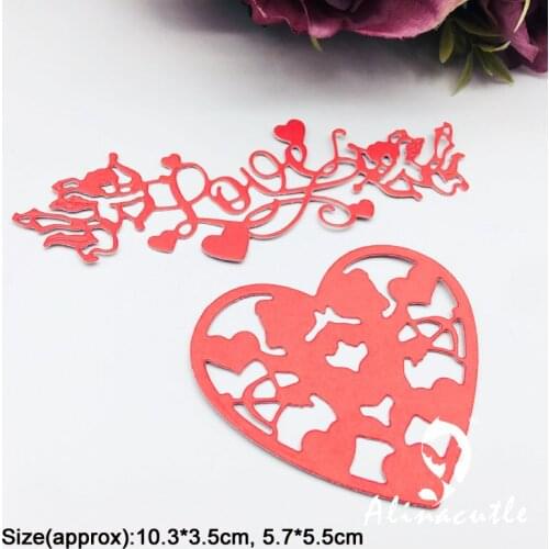 Metal Cutting Die Cut Love Cupid Valentines Scrapbook Paper craft album Handmade Card Stencil Cutter Punch Art Dies Alinacutle