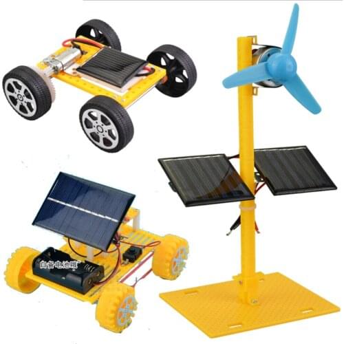 Mini Solar Energy Driven Car DIY Science And Technology Small Invention Stem Educational Science Experiment Learning Lab Toys