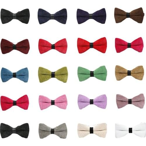 Men Business Bowtie Wedding Party Formal Adjustable Bow Tie Pre-tied Bowties BWTQN20002