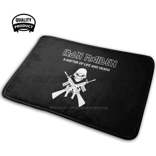 Soft House Family Anti-Slip Mat Rug Carpet Music Metal Heavy Metal Band Black S Th Guitar Judas Priest Anthrax Heavy Ac Black