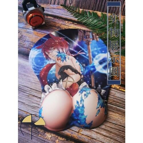 Final Fantasy FF14 Zenos yae Galvus 3D Soft Gel Mouse Pad Mousepad Cartoon Wrist Rest Keyboard Pad Computer Mat Cosplay Gift