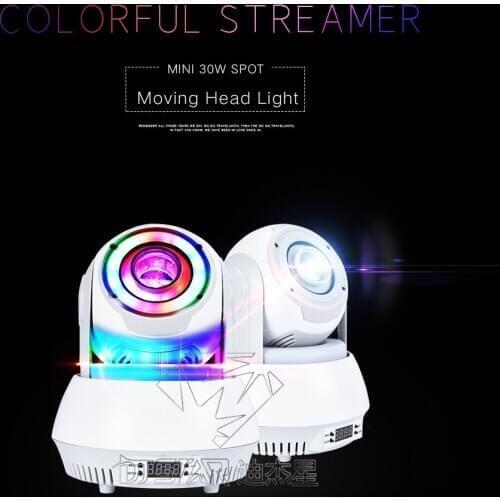 New Mini LED Spot 30W Moving Head Light With 38LEDs RGB 0.2W DJ Lyre Wash Stage Music Equipment DMX Disco Sound Control Show