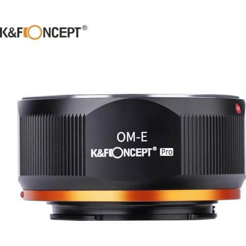 K&F CONCEPT OM-E For Olympus OM Lens to Sony E Mount Camera Adapter Ring for Sony NEX E mount Body