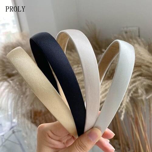 PROLY New Vintage Classic Headband For Women Fresh Light Color Hairband Smooth Layout Headwear Summer Hair Accessories