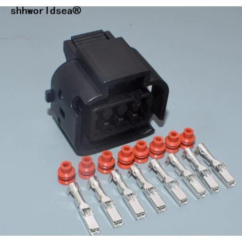 Shhworldsea 8 Pin 2.2mm female Headlight Socket Waterproof Plug For Automotive Wiring Harness For HYUNDAI Avante