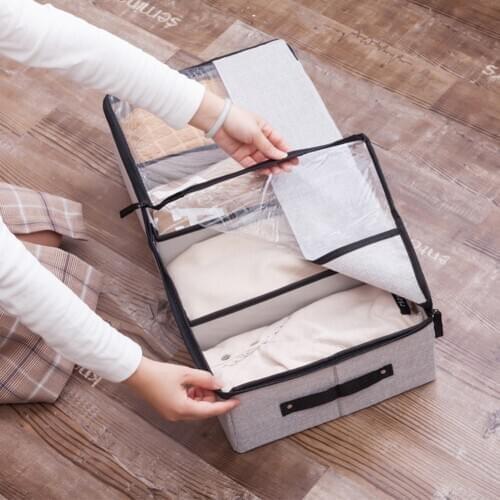 Folding Storage Box Household Storage Basket Ditty-Bag for Clothing Socks Clothes Collecting Case Moisture-proof Organization