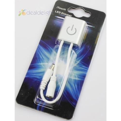 DC 12V/24V 3A iTouch LED DImmer controller Touch Switch with DC Female & Male Jug Plug for LED Lighting led strip led lamp