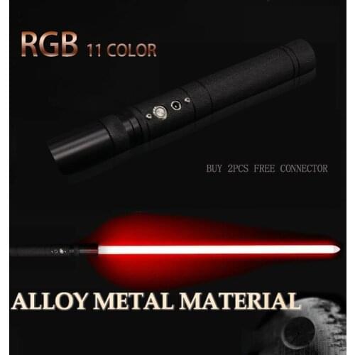 New Rgb11 color lightsaber power heavy duel charging color changing audio quality metal handle adult children luminous toys