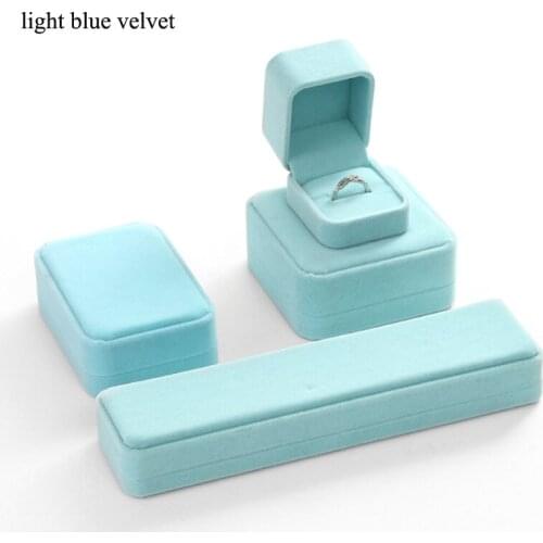 In Stock Velvet 12/6/6/4pcs/Dozne Necklace Jewellery Box Organizer Wholesale Rings Earrings Bracelet Jewelry Package Organizer