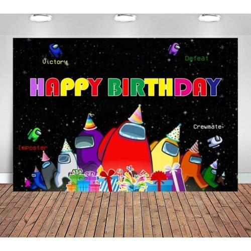 Video Game Photography Nitree Us Backdrop for Kids Birthday Party Backdrops Vinyl Photo Background Decoration Baby Shower Party
