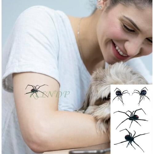 Waterproof Temporary Tattoo Sticker 3D Scary awful Spider Fake Tatto Flash Tatoo Tatouage Wrist Foot Hand For Men Girl Women