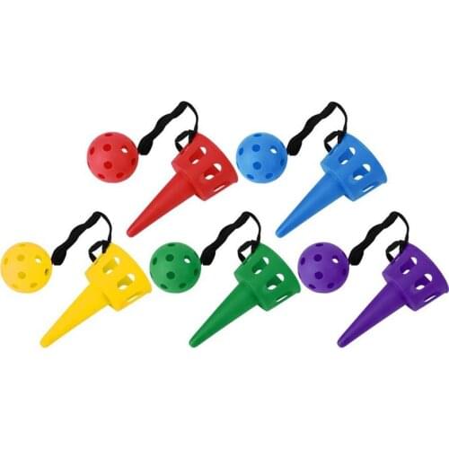 Fun Ball and Cup Toy Set for Children Outdoor Throw and Catch Ball Game Toy Softball Kendama for Beginner Kids Motor Skills Toy