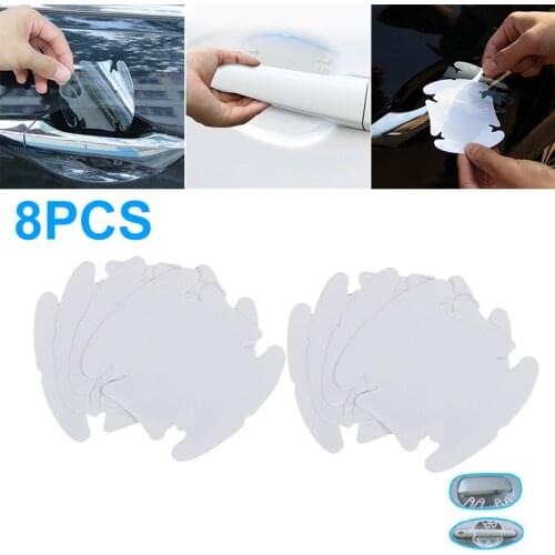 Car Handle Protection Film Car Exterior Transparent Sticker Auto Accessories Car Styling Scratch Resistant Handle Sticker