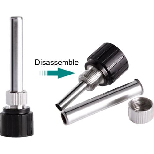 1 Set Socket+Nut+Electric Wood Head Soldering Station Iron Handle Accessories For 936 Iron Head Cannula Iron Tip Bushing