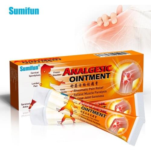 1Pcs 20g Analgesic Ointment Rheumatoid Arthritis Joint Back Pain Relief Cream Muscle Sprain Treatment Herbal Medical Plaster