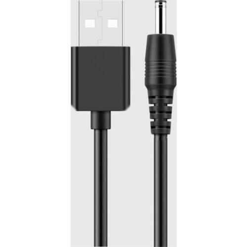 100cm USB Charging Cable USB To DC 3.5mm*1.35mm DC3.5 Charge Line Cable for Headlight Torch Mini Fan USB