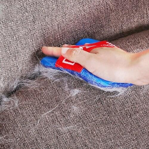 2pcs/set Portable Pet Hair Removal Brush Blue Nylon Comb Dog Cat Hair Removal and Sticky Hair Cleaning Artifact Pet Accessories