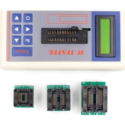 3PCS Multi-function Integrated Circuit Tester Transistor Tester Accessory Only 3 Test Base SOP16+SOP20+SOP24