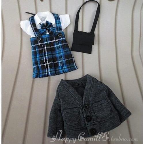 1/6 scale BJD clothing accessories shirt+skirt+Cardigan+bag suit for BJD/SD YOSD doll,Not included doll,shoes,wig and other 1266