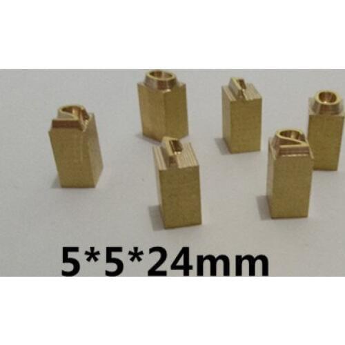 Free shipping 5*5*24mm,105/lot, the letters have to be inversed English letter for coding machine