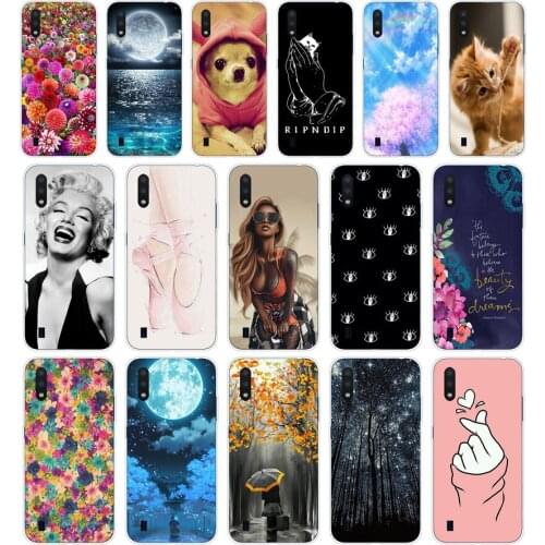 F Case For Samsung A01 Case Soft Silicon Back Cover For Samsung Galaxy A01 GalaxyA01 A 01 A015 5.7inch coque bumper cute