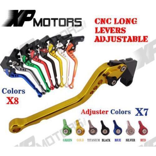 CNC Long Adjustable Brake Clutch Levers For Honda CBR250R CBR300R CBR500R CB300F CB300FA CB500F CB500X CB500 F/X Grom