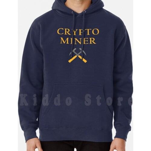 Crypto Miner hoodie long sleeve Crypto Miner Cryptography Cryptocurrency Hacker Mine Miner Hammer And