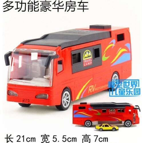 Statin wagon die-cast 1:50 Toys for children Alloy Cars Model Volkner recreational vehicle with sound and light & small mini car