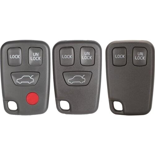 Kutery 10pcs/lot 2/3/4 Buttons Replacement Remote Car Key Shell Case Fob For Volvo S40 S60 S70 S80 S90 V40 V70 1998-2005