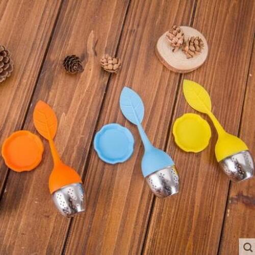Creative metal tea filter stick long handle mini tea filter