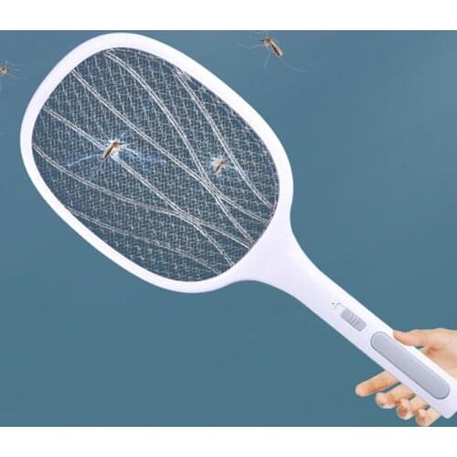 ABS 1 Set Practical USB Rechargeable Fly Swatter Mosquito Insect Trap Effective LED Fly Trap Lightweight for Summer