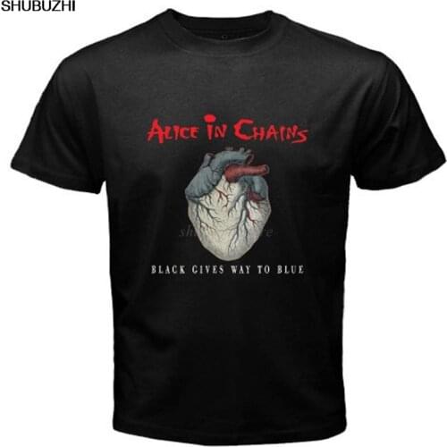 New ALICE IN CHAINS *Heart Logo Rock Band Mens Black T-Shirt Size S to 3XL sbz131