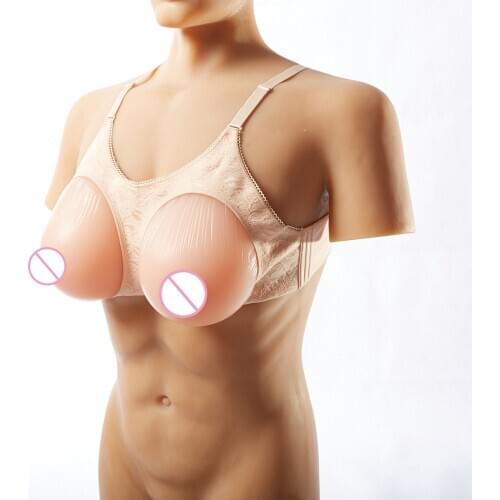 New Artificial lifelike Silicone Breast With Underwear Bra Wearing Chest Enhancer Big Domineering Lady Breast Forms 1200/1400g