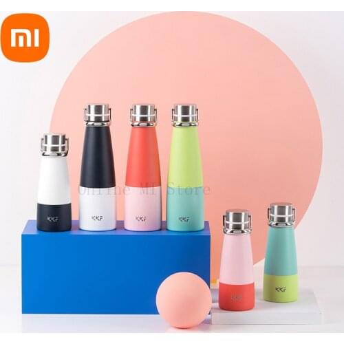2021 New Xiaomi KKF Thermos Vacuum Insulated Thermos Swag Cups 316 Stainless Steel Pop Color Travel Thermos Portable Sports Mugs