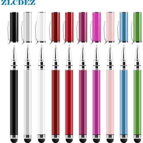 Wholesale 2 In 1 Touch Screen Stylus Ballpoint Pen For IPad For IPhone For IPod Tablet Nov23 For Samsung Smartphone 100pcs/lot